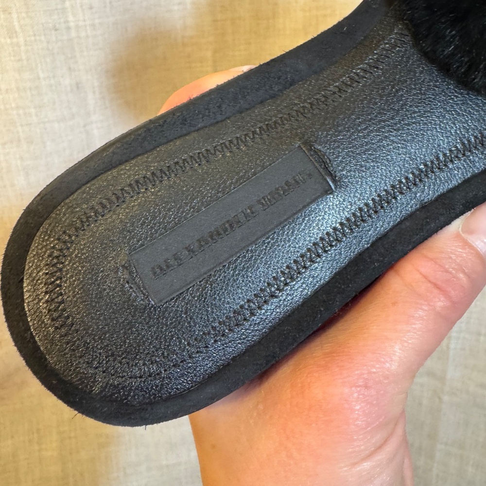 Alexander Wang Black Pom-Pom Slide Sandals – Size 36 (Women’s US 6) - Picture 4 of 6